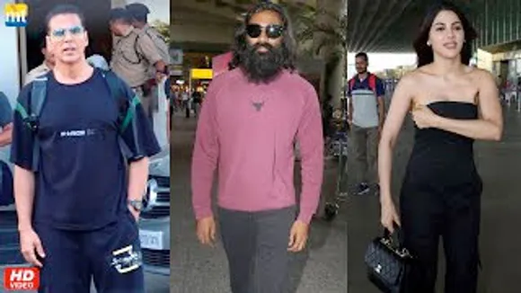 Akshay Kumar's Rs. 30,000 Lazer Bag, Dhanush in Beard Look, Nikki Tamboli's Oops Moment At Airport, Sunny Leone Back In Town