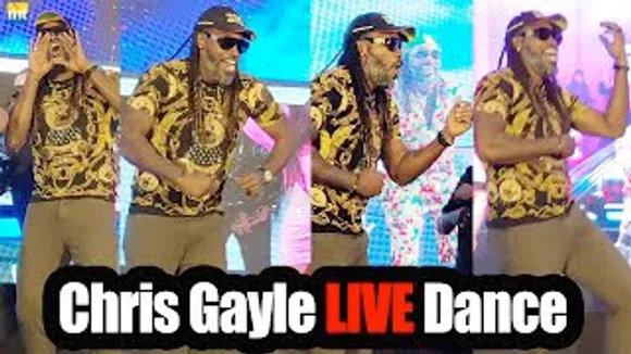 Universe Boss Chris Gayle's LIVE DANCE on Oh Fatima Song with Arko & Team