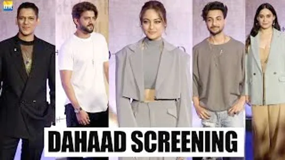 Sonakshi Sinha with Rumoured BF Zaheer Iqbal, Aayush Sharma, Vijay Varma And Others At DAHAAD Screening