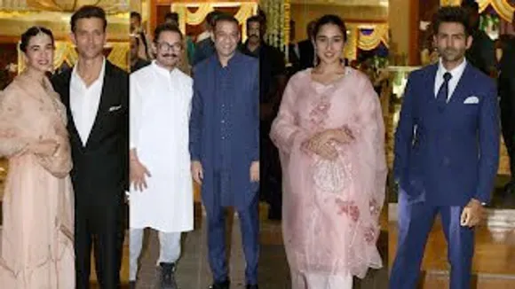 Madhu Mantena-Ira Trivedi Wedding Reception - Hrithik Roshan with GF Saba Azad, Aamir Khan, Kartik Aaryan, Sara Ali Khan And Others Attend The Event