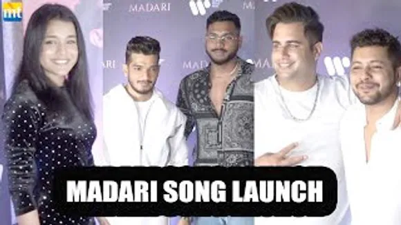 Sumbul Touqueer, Rapper King, Rajiv Adatia, Nishant Bhatt And Others at Munawar Faruqui's Madari Song Launch