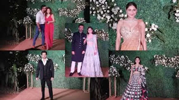 Nushrratt Bharuccha, Divya Agarwal, Ishita Raaj, Ridhima Pandit, Sunny Singh And Others At Sonnalli Seygall-Ashesh Sajnani's Wedding Reception