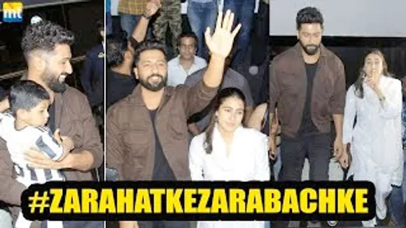 HOUSEFULL! Zara Hatke Zara Bachke Pair Vicky Kaushal & Sara Ali Khan greets audiences in Cinema Halls