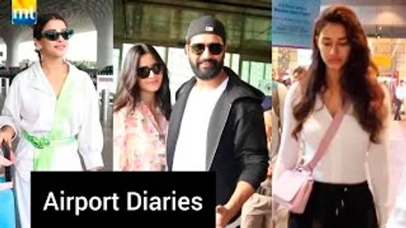 Katrina Kaif-Vicky Kaushal Seen Together After Long Time, Disha Patani, Nyra Banerjee in Karate Outfit, Karisma Kapoor With Son & Arbaaz Khan At Airport