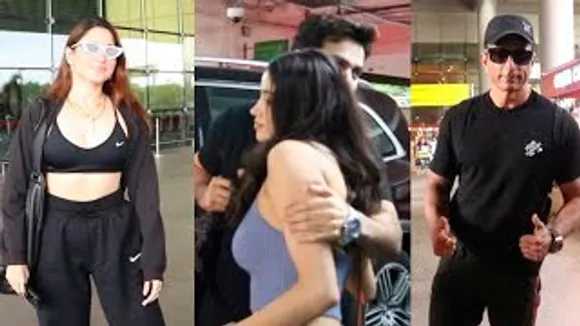 Bawaal Jodi Varun Dhawan-Janhvi Kapoor Return From Dubai, Tamannaah Bhatia Shakes Leg with Pap On Kaavaalaa, Sonu Sood Selfie With Fans & Ruhi Singh At The Airport