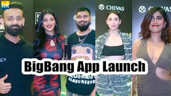 Shruti Haasan with BF Shantanu, Akasa Singh, Be YouNick And Others At Bigbang App Launch