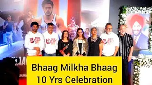 Farhan Akhtar, Rakeysh Omprakash Mehra, Divya Dutta At Bhaag Milkha Bhaag 10 Years Celebration