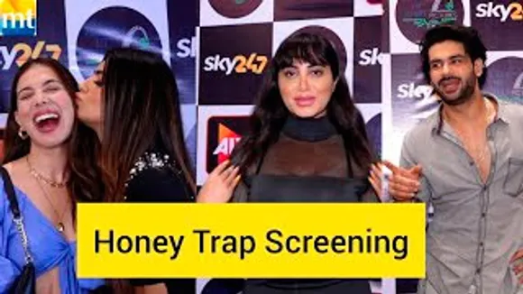 Akanksha Puri, Sharad Malhotra, Palak Purswani, Arshi Khan And Others At Honey Trap Squad Screening