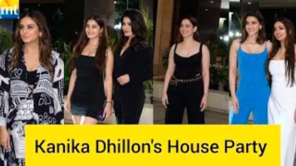 Kriti Sanon, Tamannaah Bhatia, Rasha Thadani-Raveena Tandon, Huma Qureshi, Taapsee Pannu And Others At Kanika Dhillon's House Party