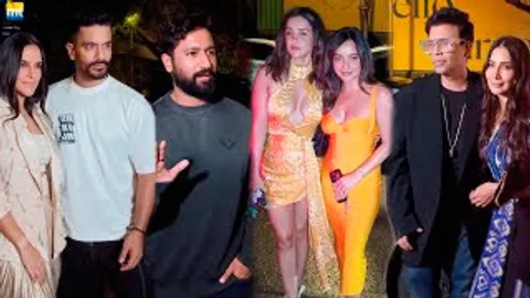 Vicky Kaushal, Hot Sisters Neha-Aisha's Sharma, Couple Neha Dhupia-Angad Bedi, Karan Johar-Kim Sharma And Others At A Party