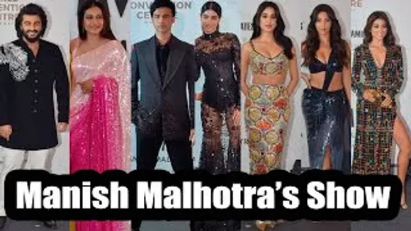 Kajol, Janhvi Kapoor, Nora Fatehi, Shriya Saran, Arjun Kapoor, Babil Khan And Other Celebs Arrive At Manish Malhotra's Show