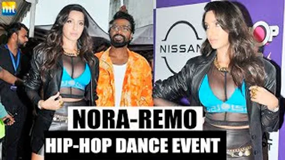 Nora Fatehi & Remo D'Souza at Hip-Hop India event to break the Guinness World Record