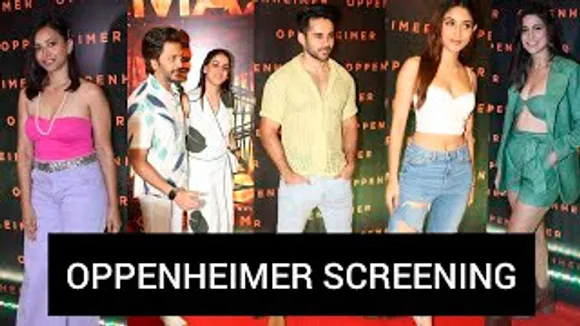 Riteish Deshmukh-Genelia Deshmukh, Donal Bisht, Shweta Basu Prasad, Aahana Kumra, Nikita Dutta And Others At Oppenheimer Screening