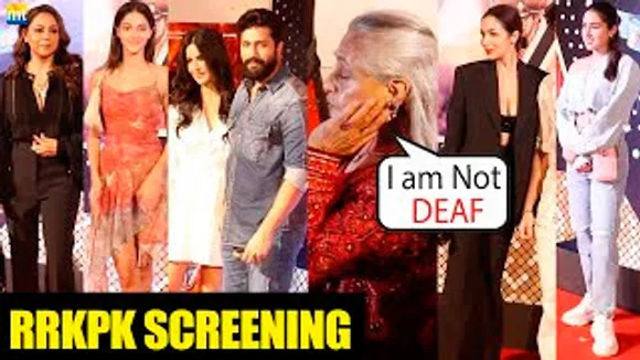 Katrina Kaif-Vicky Kaushal, Jaya Bachchan, Gauri Khan, Ananya Panday, Sara Ali Khan, Malaika Arora And Others At RRKPK Screening