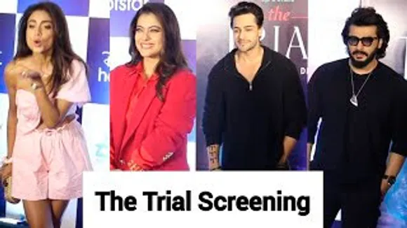 Kajol, Shriya Saran, Arjun Kapoor, Shalin Bhanot, Tanishaa Mukerji, Manasvi Mamgai And Others At The Trial Screening