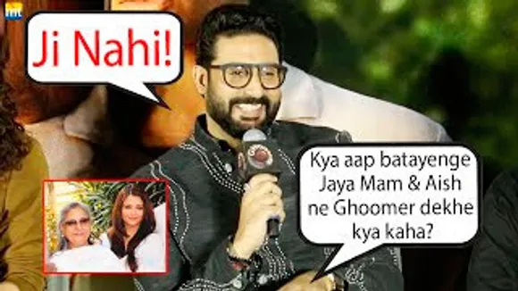 'Ji Nahi, It's A Personel Thing' - Abhishek Bachchan answers to Reporter on Jaya Bachchan, Aishwarya Rai's reaction on Ghoomer