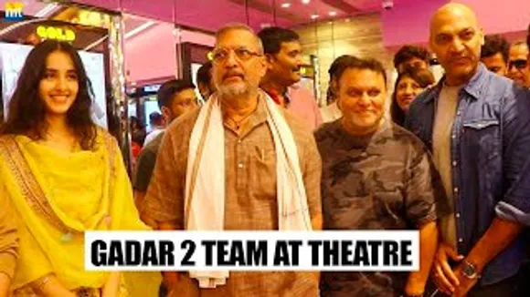 Legend Nana Patekar with Sunny Deol's Gadar 2 Team at Theatre