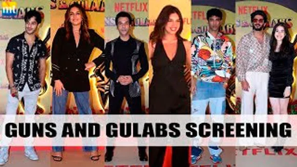 Bhumi Pednekar, Rajkummar Rao, Dulquer Salmaan, Huma Qureshi, Babil Khan And Others Celebs At Guns & Gulaabs Screening