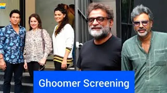 Sachin Tendulkar, Saiyami Kher, R. Balki, Gauri Shinde And Others At Ghoomer Screening