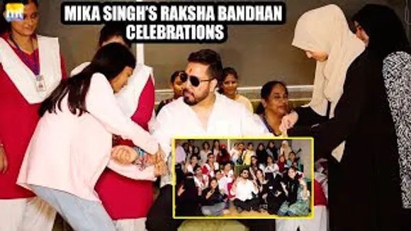 Singer Mika Singh celebrates Raksha Bandhan with NGO Girls