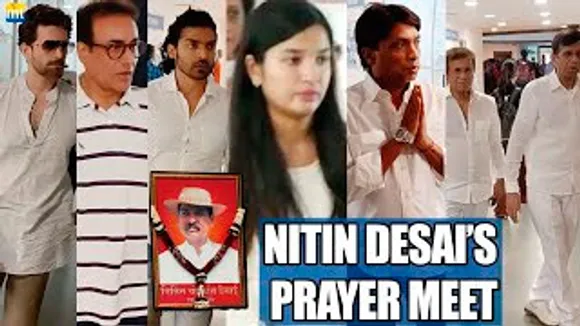 Nitin Desai PRAYER MEET | Emotional Daughter Mansi, Gurmeet Choudhary, Nitish Bharadwaj, Neil Nitin Mukesh, Abbas-Mustan And Others Arrive At The Meet