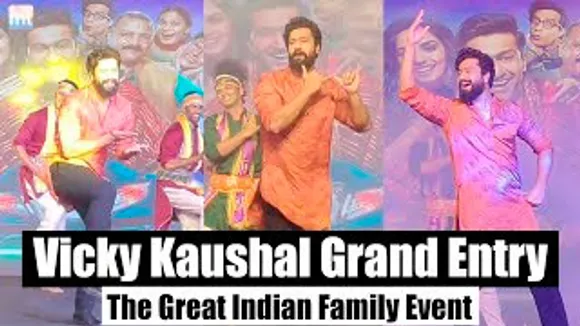 Vicky Kaushal Makes Grand Entry As Bhajan Kumar At The Great Indian Family Event