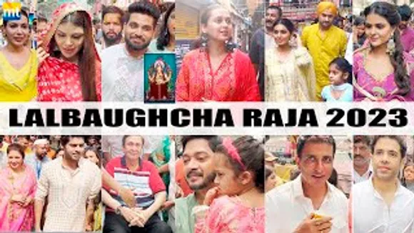 Tejasswi Prakash, Shiv Thakare, Priyanka Chahar Choudhary, Harbhajan Singh And Others Arrive At Lalbaughcha Raja For Blessings