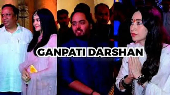 Adah Sharma With The Kerala Story Cast, Karisma Kapoor, Kim Sharma, Anant Ambani At Ashish Shelar's Ganpati For Darshan