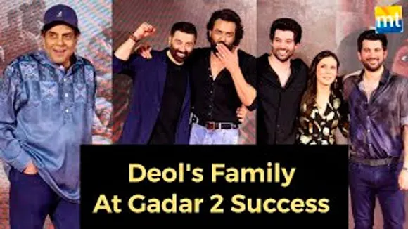 Sunny Deol's Family At Gadar 2 Success Party