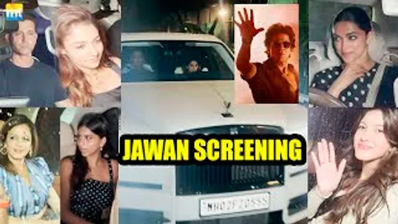 Record BREAKING Jawan's Screening | Shah Rukh Khan, Hrithik Roshan, Nayanthara, Deepika Padukone And Others Arrive For The Screening