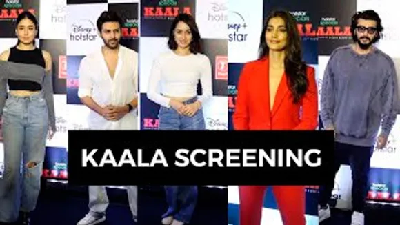 Kartik Aaryan, Shraddha Kapoor, Pooja Hegde, Arjun Kapoor, Kritika Kamra Other Celebs At Kaala Screening