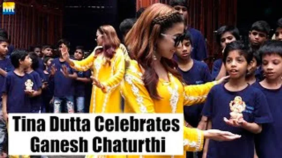 Bigg Boss Fame Tinaa Datta Celebrates Ganesh Chaturthi With Unprivileged Kids