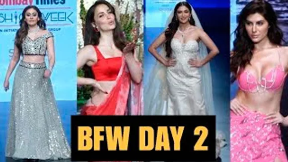 Elli AvrRam, Ridhima Pandit, Shefali Jariwala, Elnaaz Norouzi & Jim Sarbh Walk The Ramp At Day 2 Of Bombay Fashion Week 2023