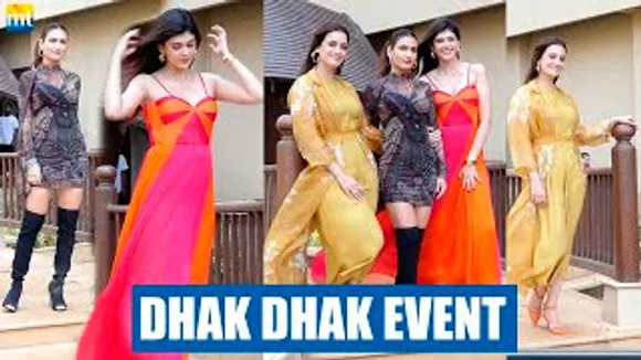 Fatima Sana Shaikh, Dia Mirza & Sanjana Sanghi At Dhak Dhak Promotional Event