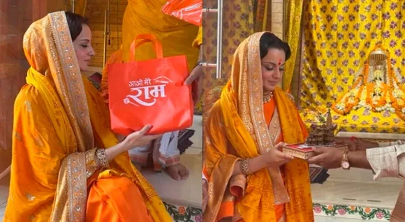 Kangana Ranaut Visits Ram Janmabhoomi In Ayodhya As It Plays Important Part in Her Movie Tejas