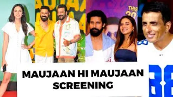 Sanjay Dutt, Jasmin Bhasin, Sonu Sood & Others At Gippy Grewal's Maujaan Hi Maujaan Screening