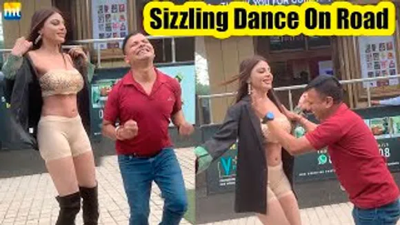 Sherlyn Chopra's SIZZLING Dance with Male Fan in Public