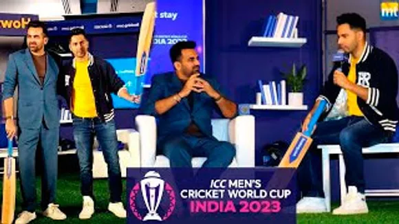 ICC Cricket World 2023 : Rapid Fire with Varun Dhawan & Zaheer Khan At Booking.com - Uncut