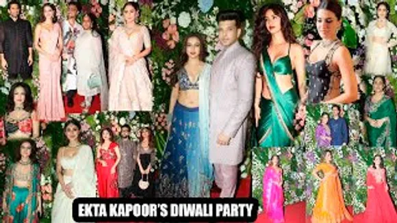 Tejasswi Prakash-Karan Kundrra, Ananya Panday, Disha Patani, Mouni Roy, Kriti Sanon, Bhumi Pednekar & Others At Ekta Kapoor's Diwali Bash