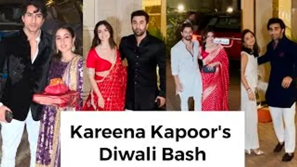 Ranbir Kapoor-Alia Bhatt, Sara Ali Khan-Ibrahim Ali Khan, Aadar Jain With New GF & Others At Kareena Kapoor's Diwali Party