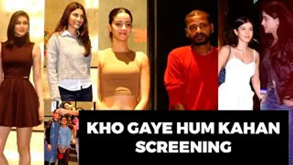 Ananya Pandey, Kriti Sanon, Shanaya Kapoor, Navya Naveli, Alizeh Agnihotri And Celebs At Kho Gaye Hum Kahan screening