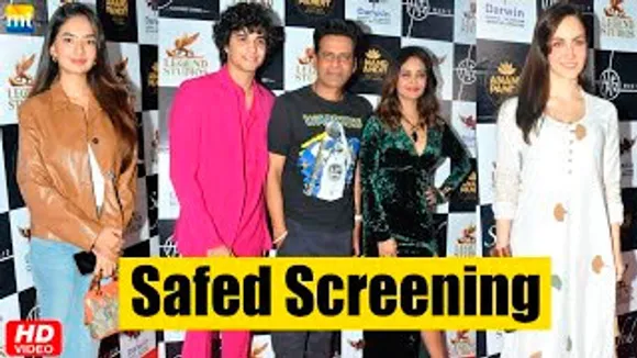 Meera Chopra, Manoj Bajpayee, Elli AvrRam, Abhay Verma, Anushka Sen And Celebs At Safed Screening