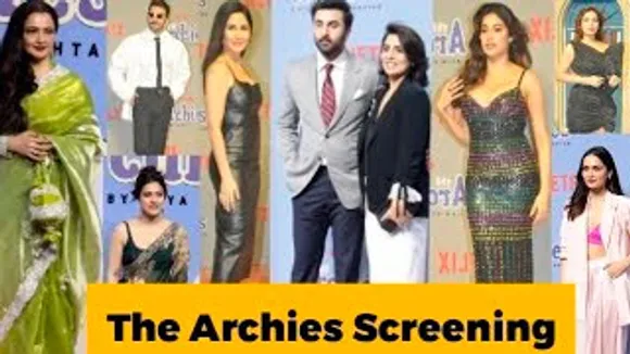 Ranbir Kapoor, Katrina Kaif, Janhvi Kapoor, Ranveer Singh, Kajol, Rekha, Orry, Hema Malini-Esha Deol, Bhumi Pednekar And Celebs At The Archies Screening