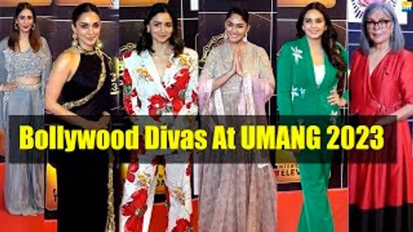 Bollywood Divas! Alia Bhatt, Kiara Advani, Mrunal Thakur, Chahatt Khanna, Huma Qureshi, Zeenat Aman, Neha Sharma And Celebs At UMANG 2023