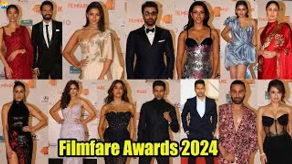 Filmfare Awards 2024 - Ranbir Kapoor, Alia Bhatt, Janhvi Kapoor, Tripti Dimri, Orry, Kartik Aaryan, Kareena Kapoor, Tejasswi Prakash & Celebs At The Red Carpet