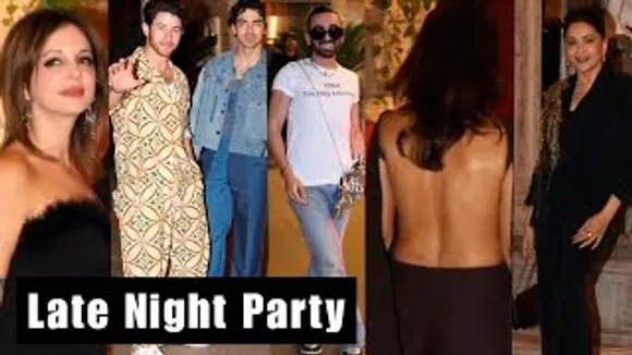 Nick Jonas, Orry, Sussanne Khan, Sonam Kapoor, Madhuri Dixit, Bhumi Pednekar & Celebs Attend A Late Night Party