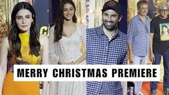 Ananya Panday-Aditya Roy Kapur, Rajkumar Hirani, Mrunal Thakur, Radhika Madan, Kabir Khan And Others At Merry Christmas Screening