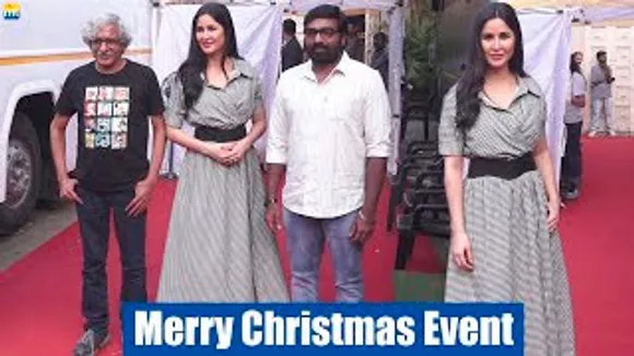 Katrina Kaif, Vijay Sethupathi And Director Sriram Raghavan At Merry Christmas Event