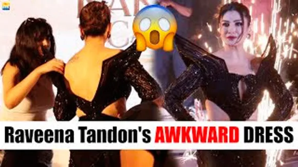 OMG Raveena Tandon's AWKWARD DRESS on Stage Catches Attention At Karmma Calling Trailer Launch