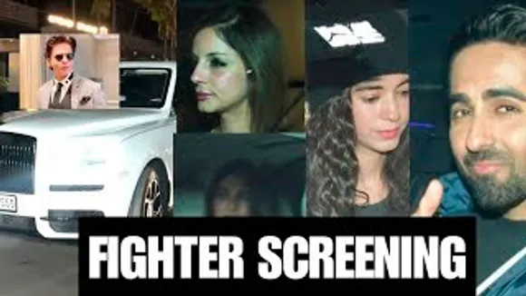 Shah Rukh Khan, Hrithik's Ex-Wife Sussanne Khan & GF Saba Azad, Vaani Kapoor, Ayushmann Khurrana & Celebs At Fighter Screening